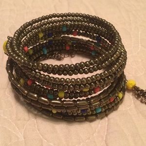 CLEARANCE ITEM:  Multi-colored Wrap Bracelet